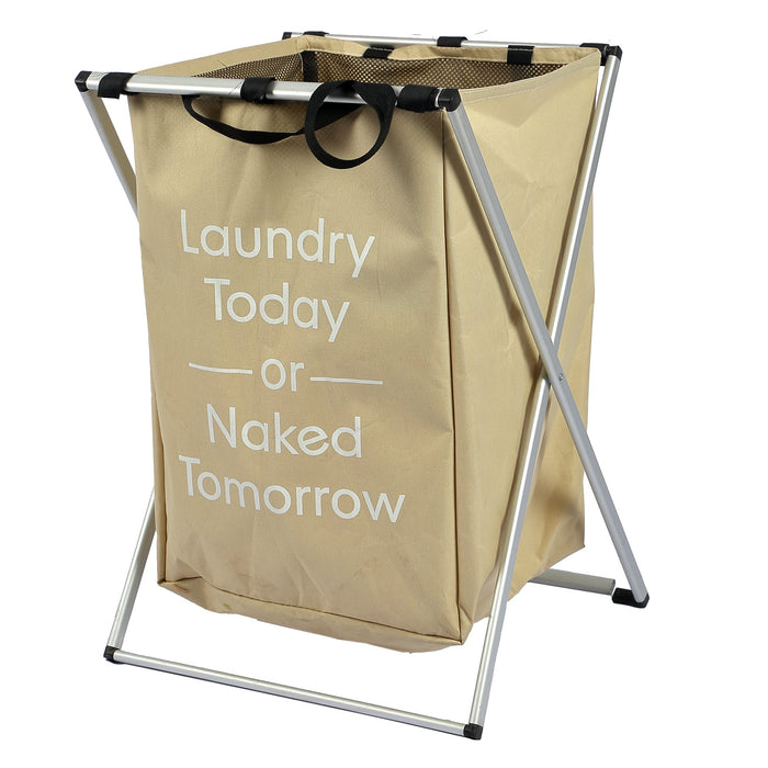 LAUNDRY BASKET WITH ALUMINIUM RACK X411