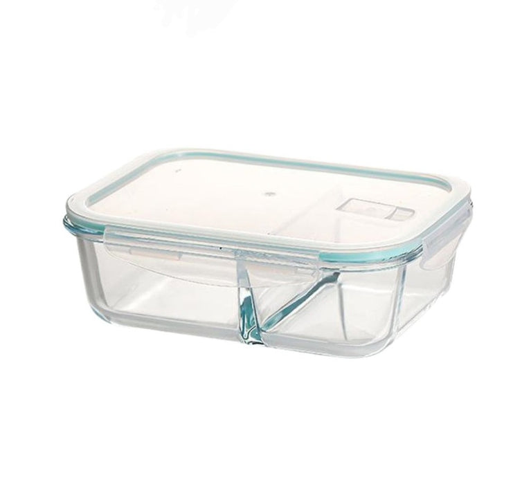 840ML DIVIDED GLASS VACUUM FOOD BOX X409