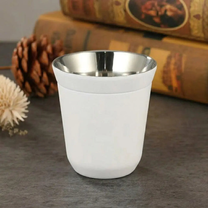 160 ML Double Wall Stainless Steel Coffee Thermal Insulated Cup 1 pc X1539