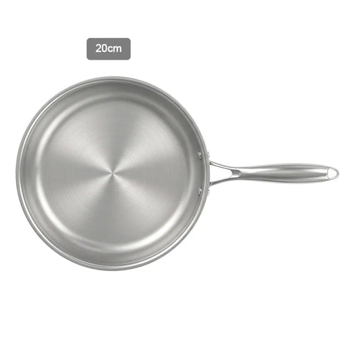 20cm Stainless Steel Frying Pan with Induction Bottom X1573