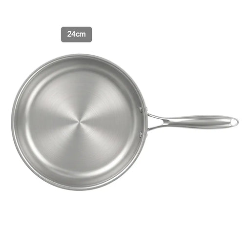 24cm Stainless Steel Frying Pan with Induction Bottom X1574