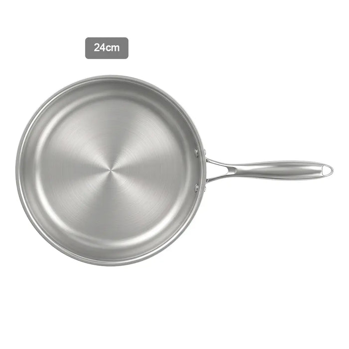 24cm Stainless Steel Frying Pan with Induction Bottom X1574