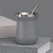260ml Yerba Mate Cup Double Wall Stainless Steel With Stainless Bombilla Straw  X1541