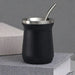 260ml Yerba Mate Cup Double Wall Stainless Steel With Stainless Bombilla Straw  X1541