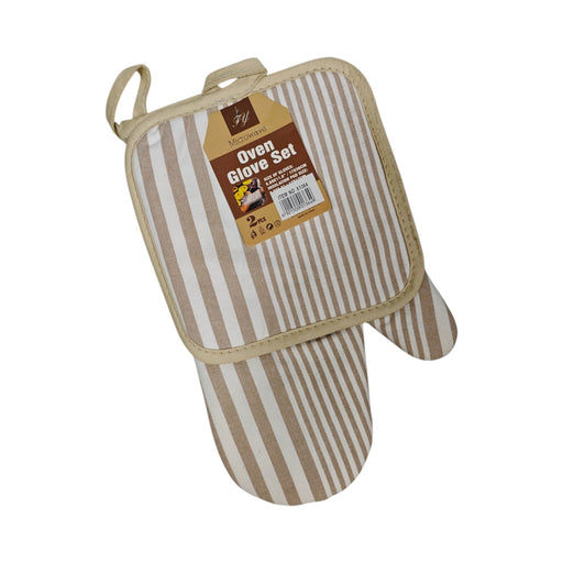 2 pcs Set Oven Mitt and Pot Holder X1364