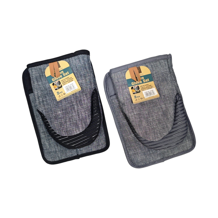2 pcs Set Oven Mitt and Pot Holder X1365