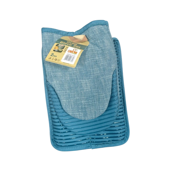 2 pcs Set Oven Mitt and Pot Holder X1365