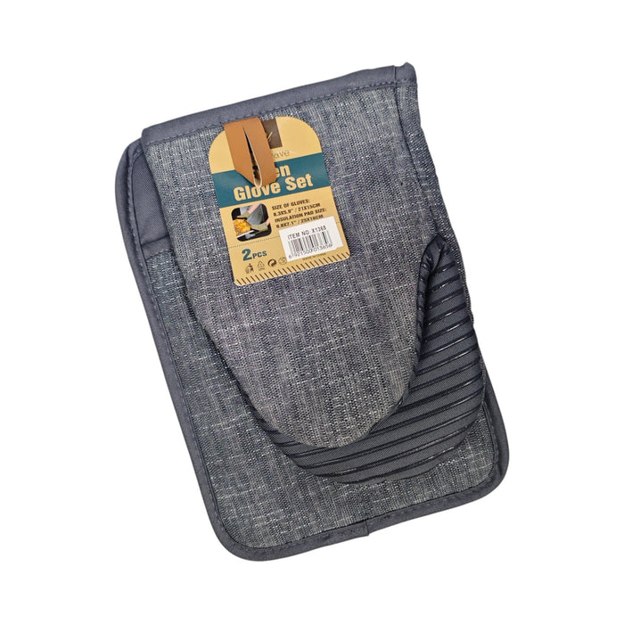 2 pcs Set Oven Mitt and Pot Holder X1365