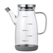 600ml Glass Oil Pot Jug with Lid X1585