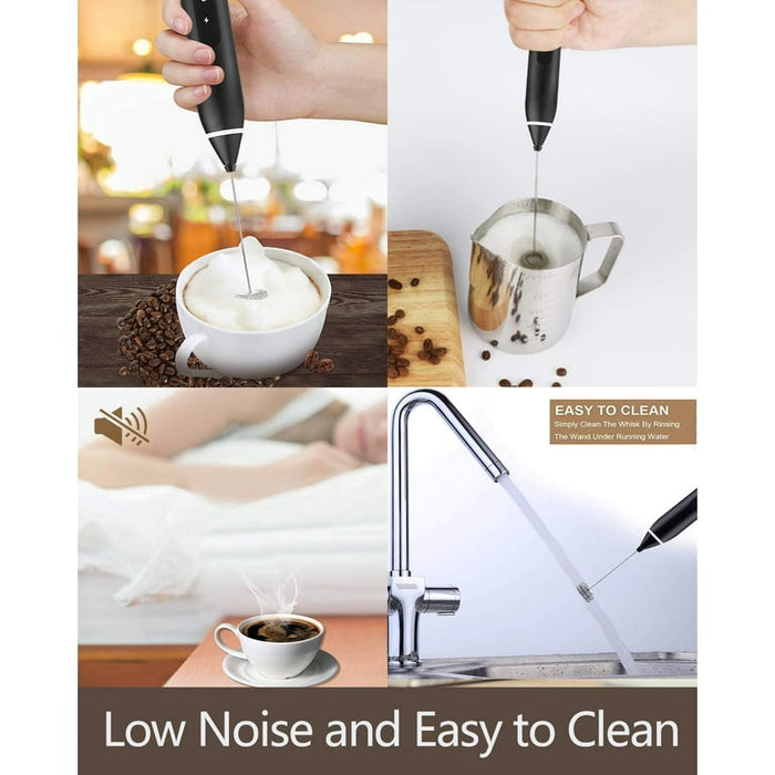 HIGH QUALITY RECHARGEABLE MILK & COFFEE FROTHER AND MIXER  X373  MIX COLOR