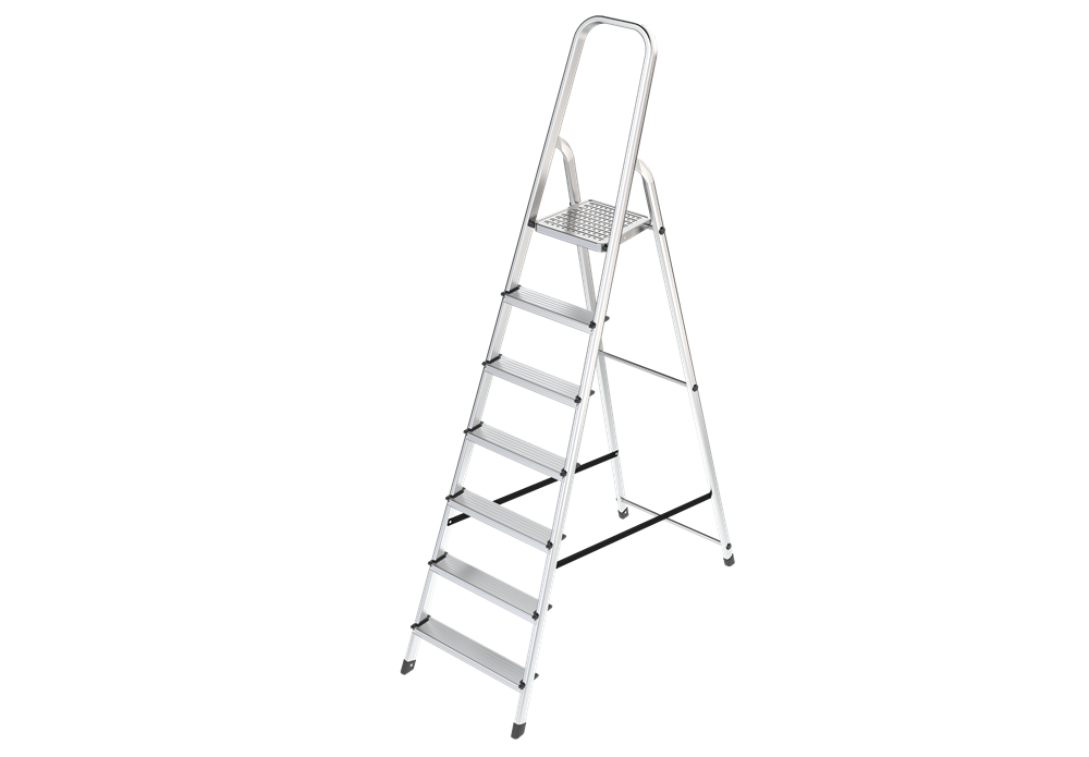 لطلب هذا الصنف التواصل عبر الواتساب ALUMINIUM LADDER 7 STEPS "GS STANDARDS"