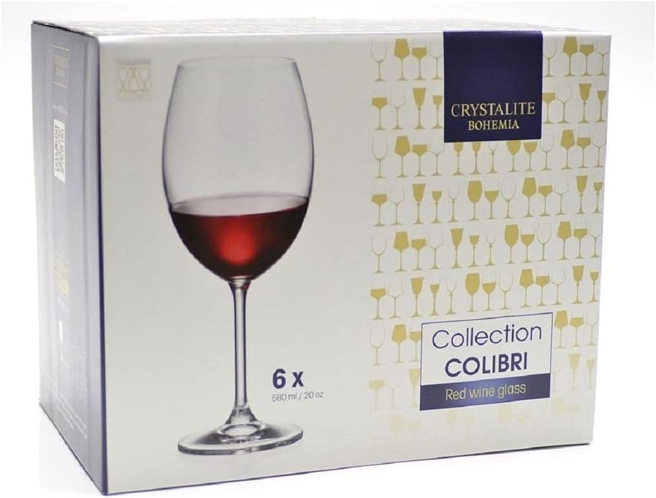 BOHEMIA COLIBRI 580ML RED WINE BIG 6PCS