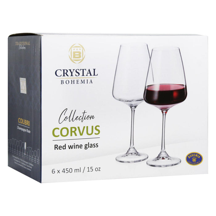 BOHEMIA CORVUS 450ML RED WINE 6PCS