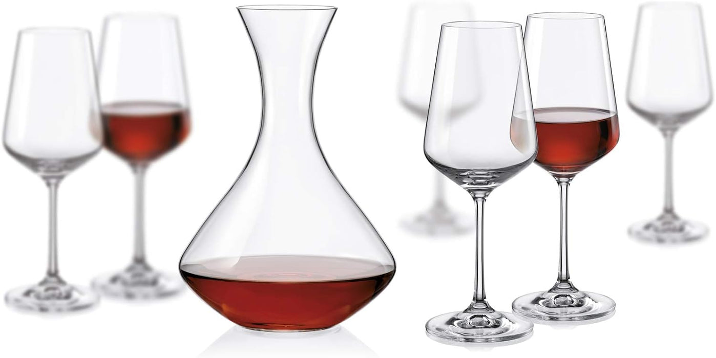 BOHEMIA SANDRA 7PCS WINE SET