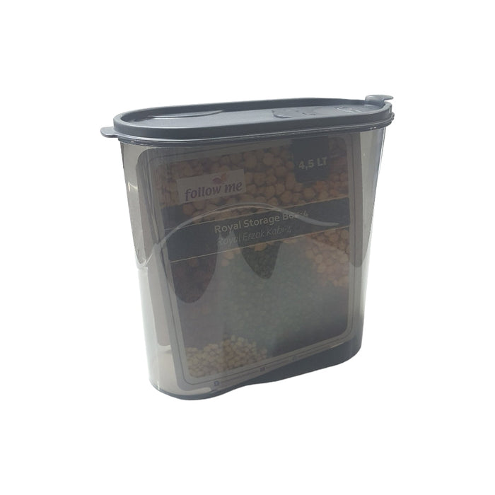 BURSEV FUMEE GRAY OVAL FOOD BOX 4.5L