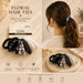 Daisy 10 Hair Ties Set – Black & White DG106