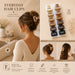 Rectangular Medium 12 pcs Hair Clips DG111