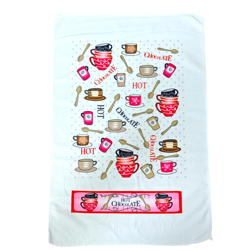 Microfibre 40x60cm 1pc Kitchen Towel Mix Random Designs X968