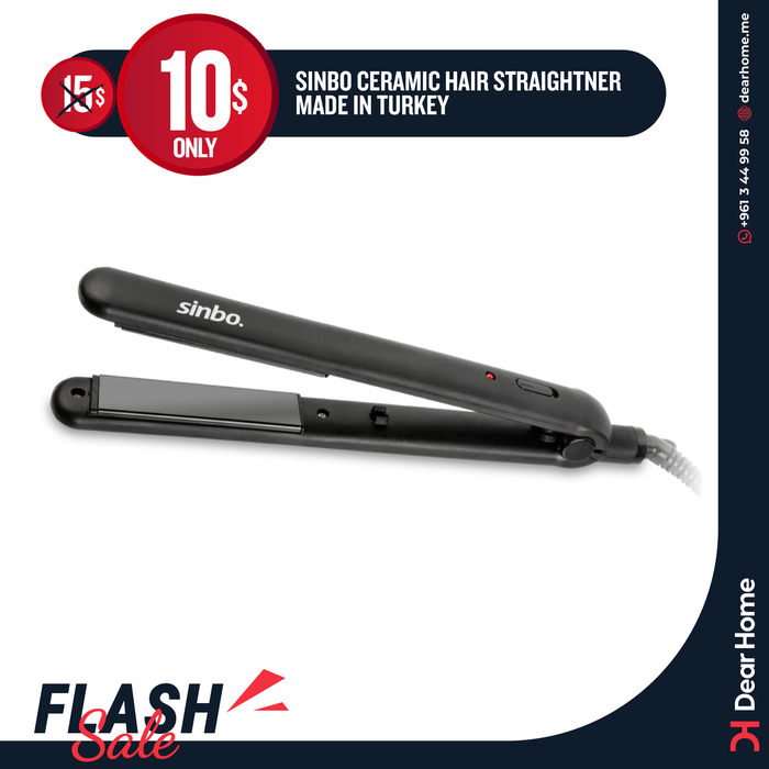 SINBO CERAMIC HAIR STRAIGHTNER - MADE IN TURKEY