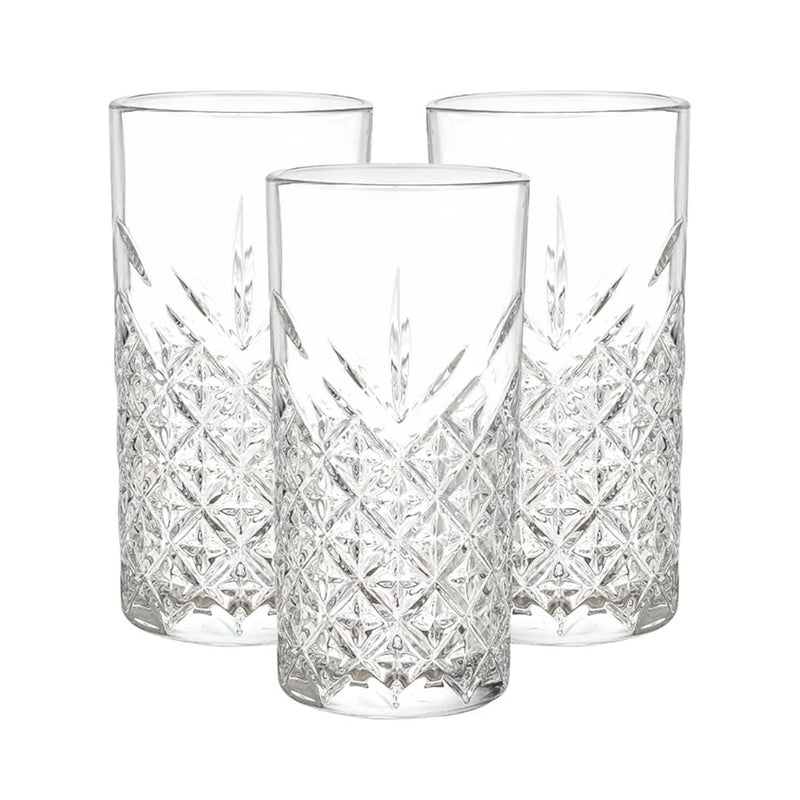DELI Long Glass Cup 330ml 6pcs X1059