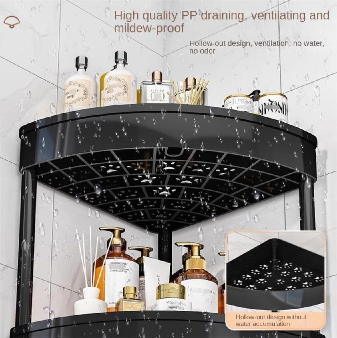 Black Corner Rack Organiser X1293 — Dear Home
