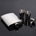 7oz Stainless Leakproof Drink Flask + 2 Shots Set X1451