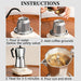 6 cups Silver Mocha Pot Italian Espresso Maker X1453