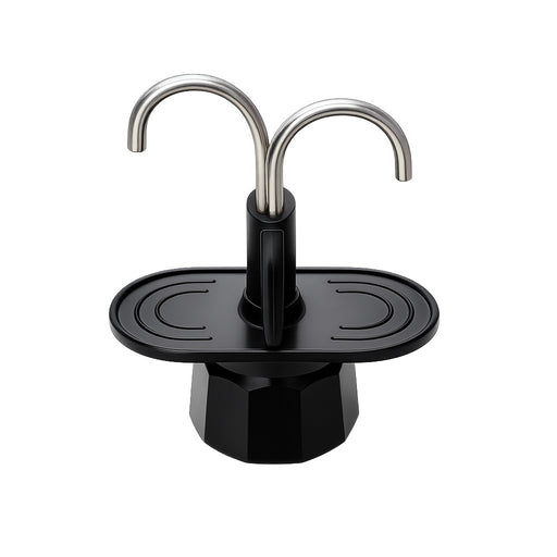 Dual Head Black Mocha Pot Italian Espresso Maker X1454