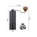 Manual Coffee Grinder Stainless Steel Burr with Adjustable Setting X1456