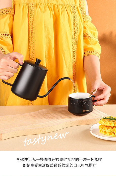 350ml Black Pour Over Goose Neck Kettle X1457
