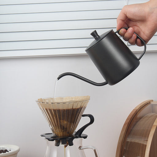 600ml Black Pour Over Goose Neck Kettle X1458