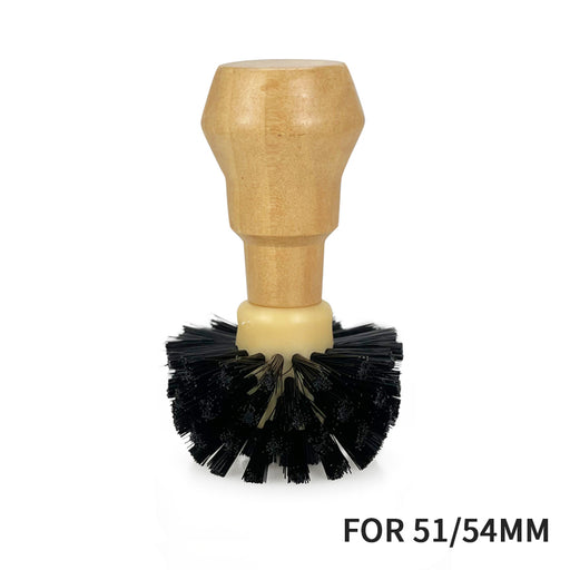 51mm Espresso Coffee Machine Portafilter Wooden Brush X1463
