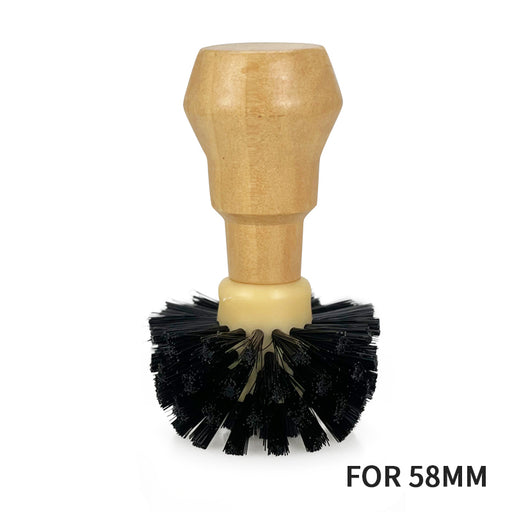 58mm Espresso Coffee Machine Portafilter Wooden Brush X1464