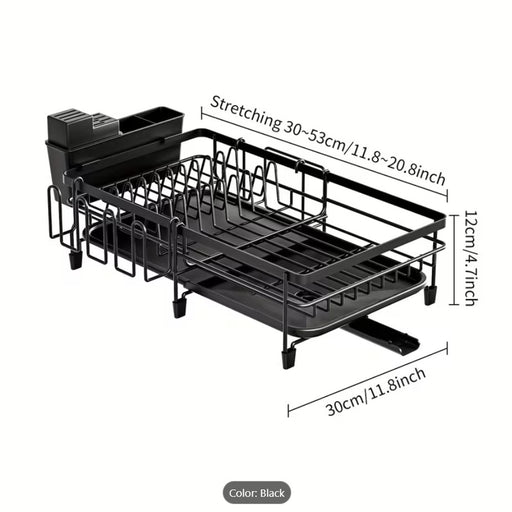 Black Metal 1 Layer Dish Rack No. 5800359 X1471