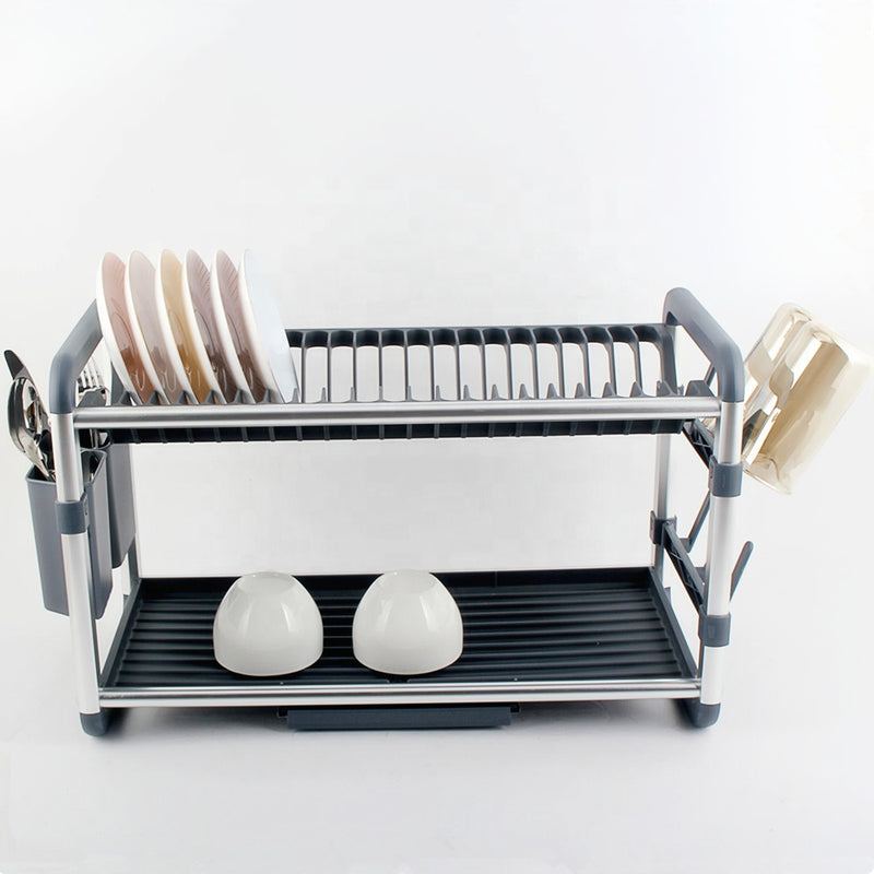 Aluminum 2 Layers Dish Rack No. 5800366 X1474