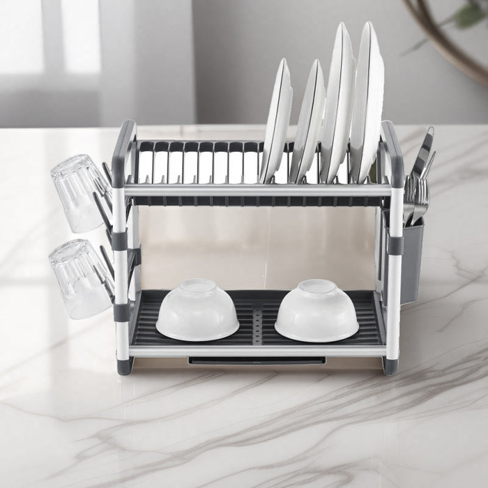 Aluminum 2 Layers Dish Rack No. 5800366 X1474