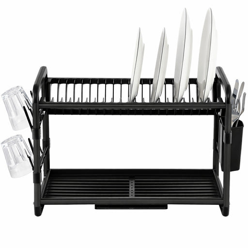 Black Aluminum 2 Layers Dish Rack No. 5800335 X1476