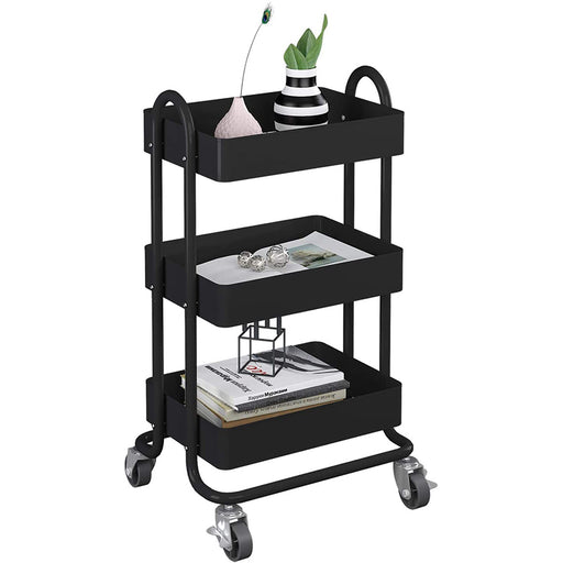Heavy Duty Black Trolley 3 Layers X1478
