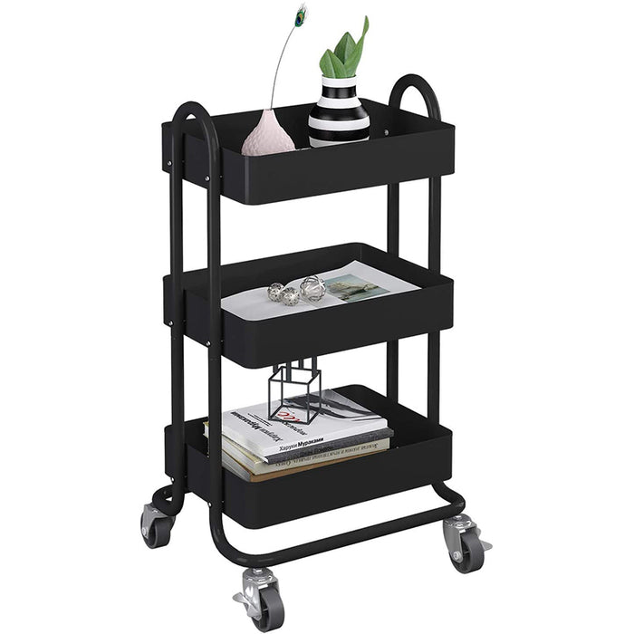 Heavy Duty Black Trolley 3 Layers X1478
