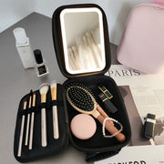 Makeup Cosmetic Organiser Travel Bag with LED Mirror  Rechargeable X1486