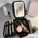 Makeup Cosmetic Organiser Travel Bag with LED Mirror  Rechargeable X1486