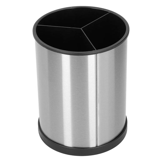 Stainless Steel Rotating Kitchen Utensil Organiser Bucket Holder X1487