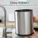 Stainless Steel Rotating Kitchen Utensil Organiser Bucket Holder X1487