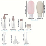 Refillable Travel Bottles Set Package Cosmetics Bottles Plastic Pressing Spray Bottle Makeup Tools X1500