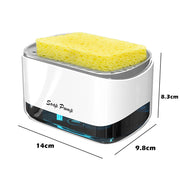 Kitchen Dish Soap Dispenser with Sponge Holder X1504