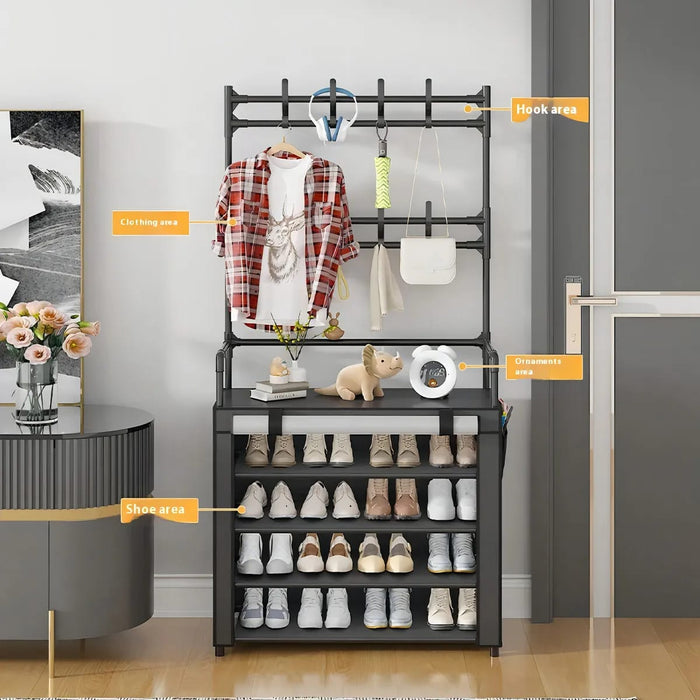 Shoes and Hat Organiser 5 Racks With Cover No. 6026B  X1505