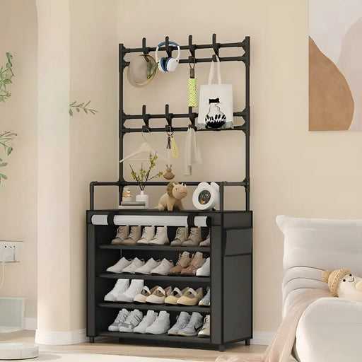 Shoes and Hat Organiser 5 Racks With Cover No. 6026B  X1505