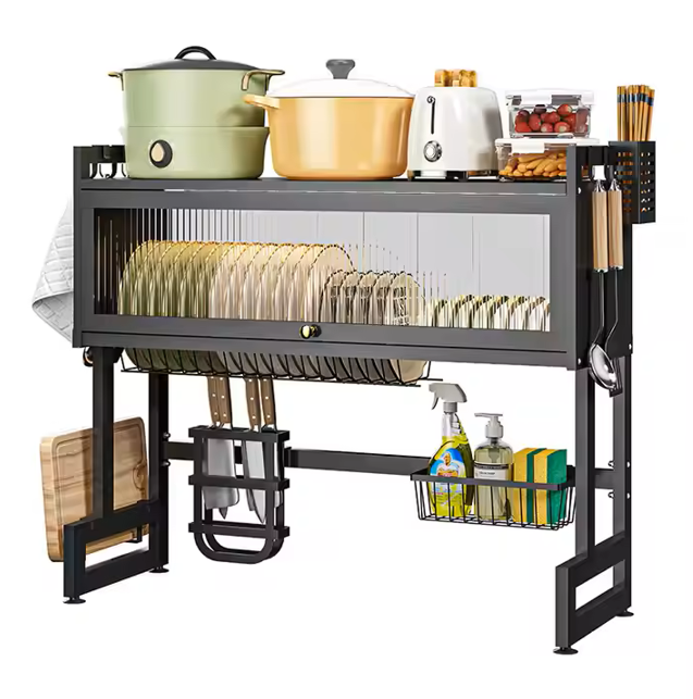 Heavy Duty Over Sink 85cm Black Dish Rack X1506