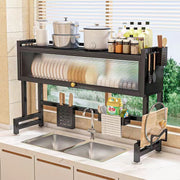 Heavy Duty Over Sink 85cm Black Dish Rack X1506
