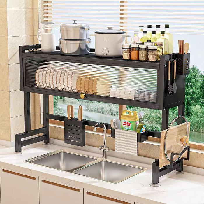 Heavy Duty Over Sink 85cm Black Dish Rack X1506